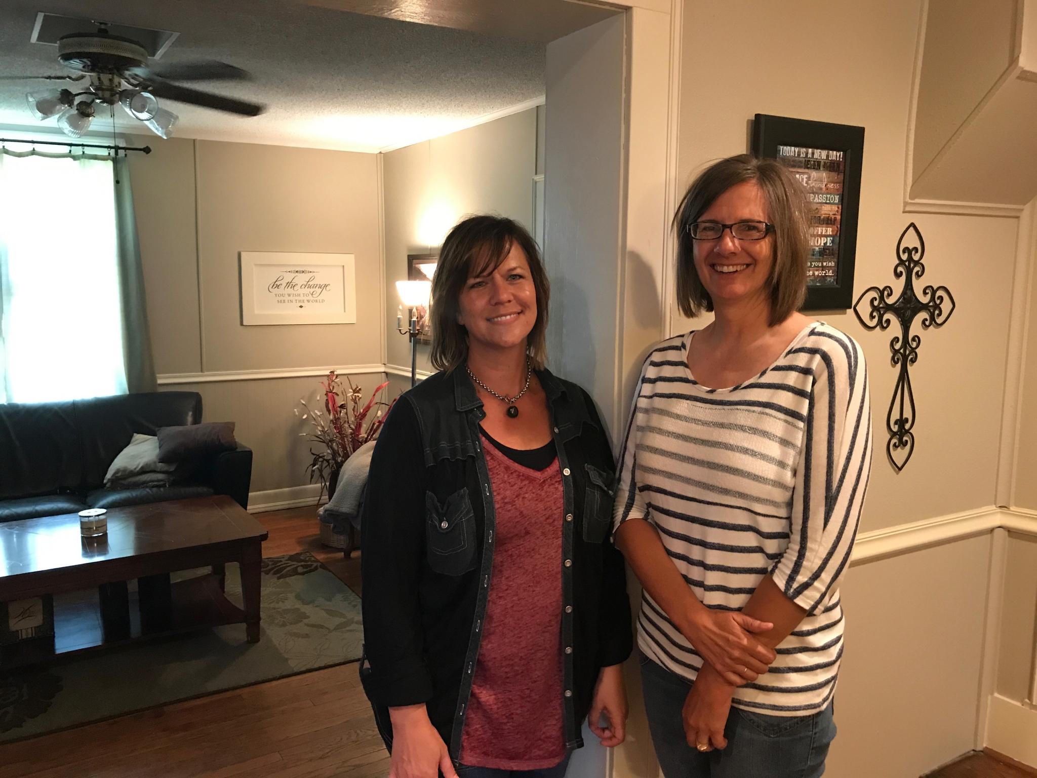 Becky Uehling | NLT<strong>Co-founders Jill Vaughn, left, and Allison Huebner are pictured in the Deborah’s Legacy home.</strong>