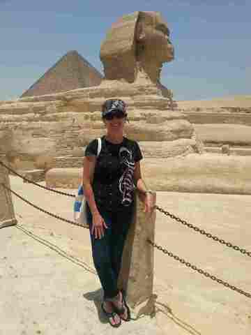 Michele Miller in Egypt. 